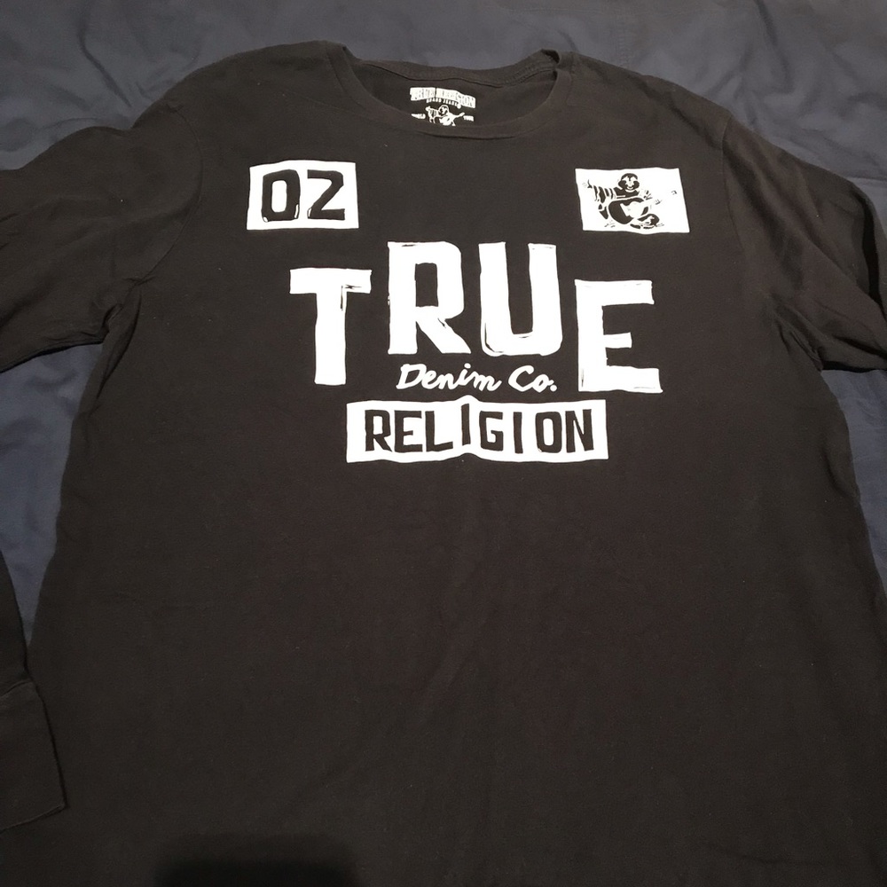 True Religion Long Sleeve Shirt (Navy)